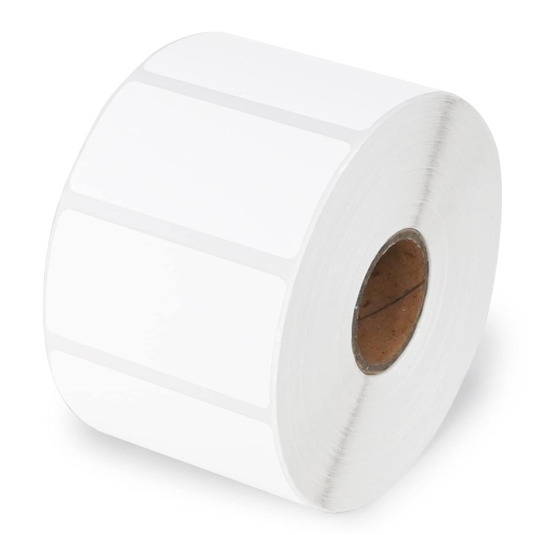 ESSENTIAL 2"x 1" White Direct Thermal Barcode Labels, Shipping Labels, Compatible with Zebra & Rollo Label Printer, 1300 Labels of Roll (1 Roll)