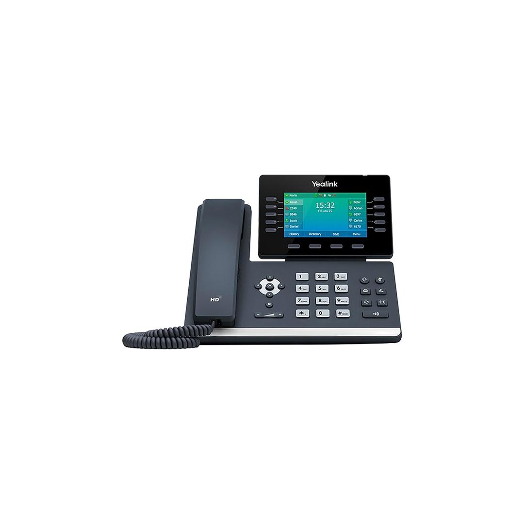 YealinkT54W IP Phone, 16 VoIP Accounts. 4.3-Inch Color Display. 802.11ac Wi-Fi, 802.3af PoE, Power Adapter Not Included (SIP-T54W)