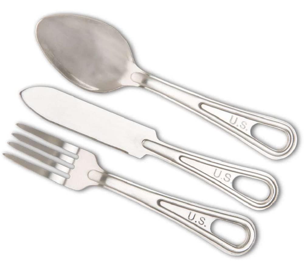 Mess Kit Fork, Knife, and Spoon