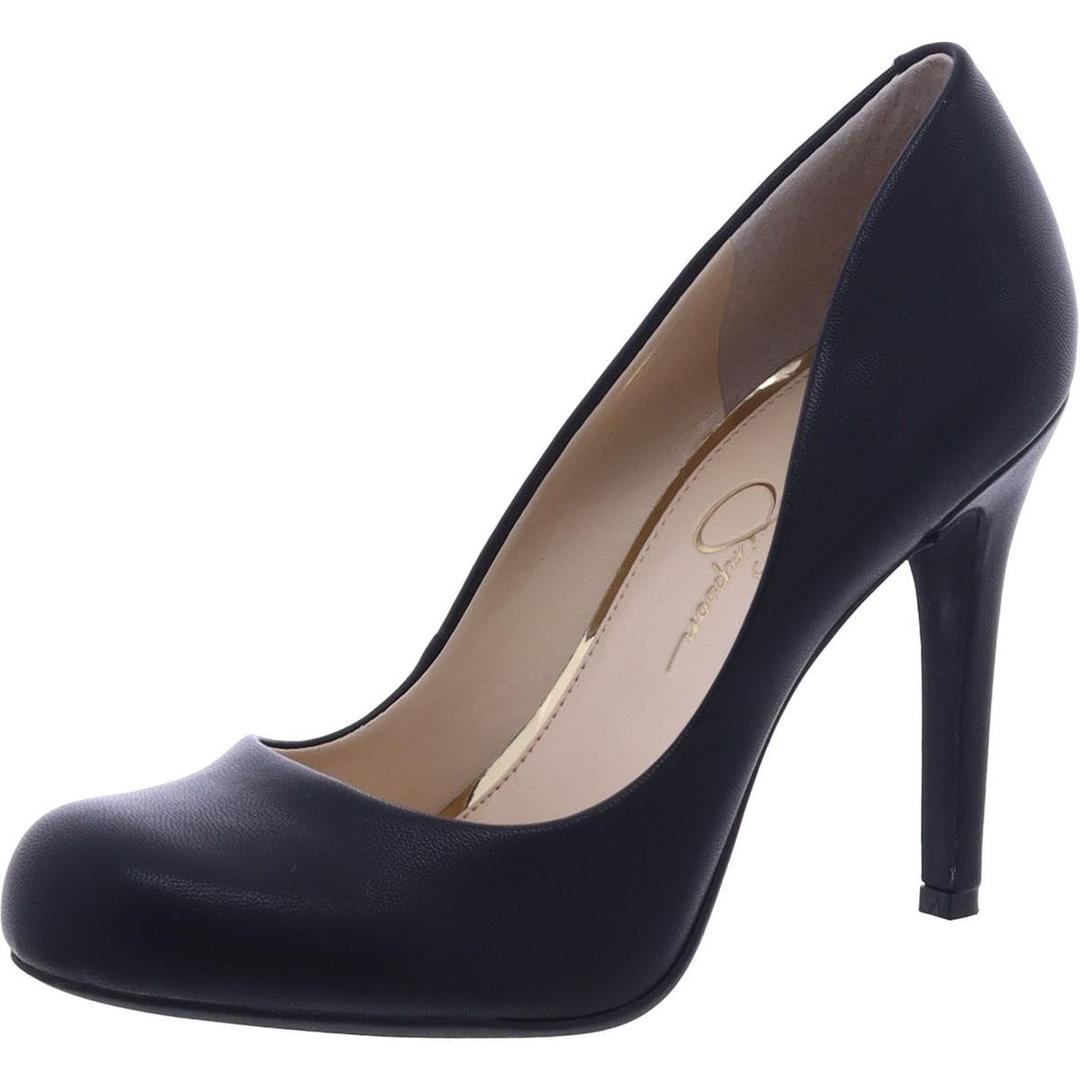 Jessica SimpsonWomen's Calie Round Toe Classic Heels Pumps Shoes