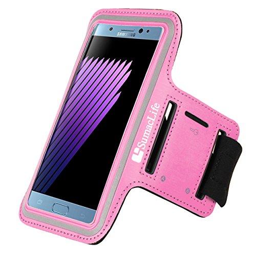 Galaxy S8 Plus Armband, Suamclife Sport Gym Wrokout Running Armband for Samsung Galaxy S8 Plus 6.2 inch, Pink