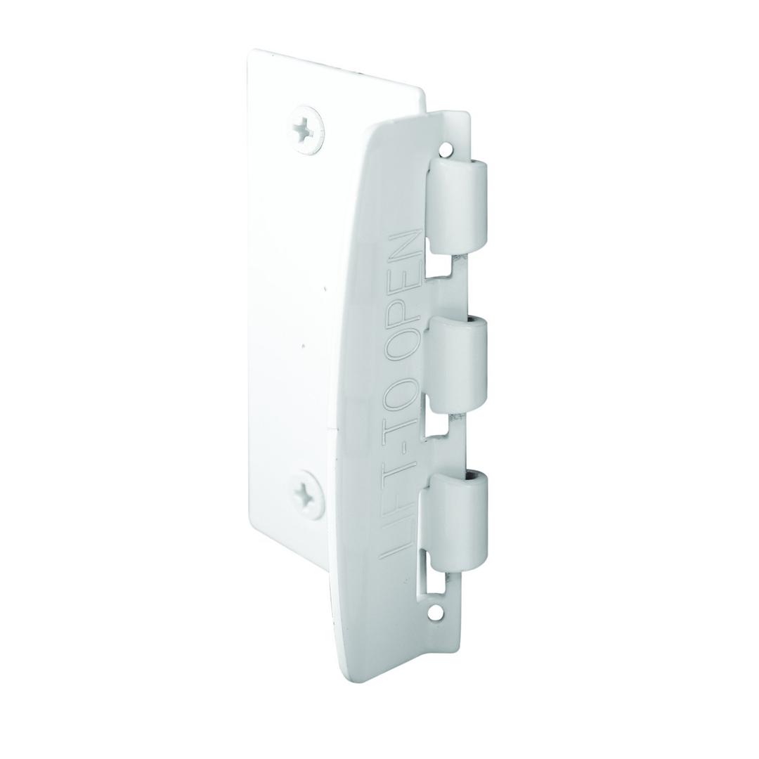 Prime-Line U 9888 Flip Action Door Lock – Reversible White Privacy Lock with Anti-Lock Out Screw for Child Safe Mode, 2-3/4” (Single Pack)