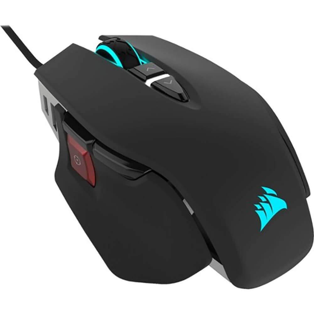 CorsairM65 RGB Elite – Wired FPS and MOBA Gaming Mouse – Adjustable Weight and Balance – Durable Aluminum Frame – 18,000 DPI Optical Sensor , Black