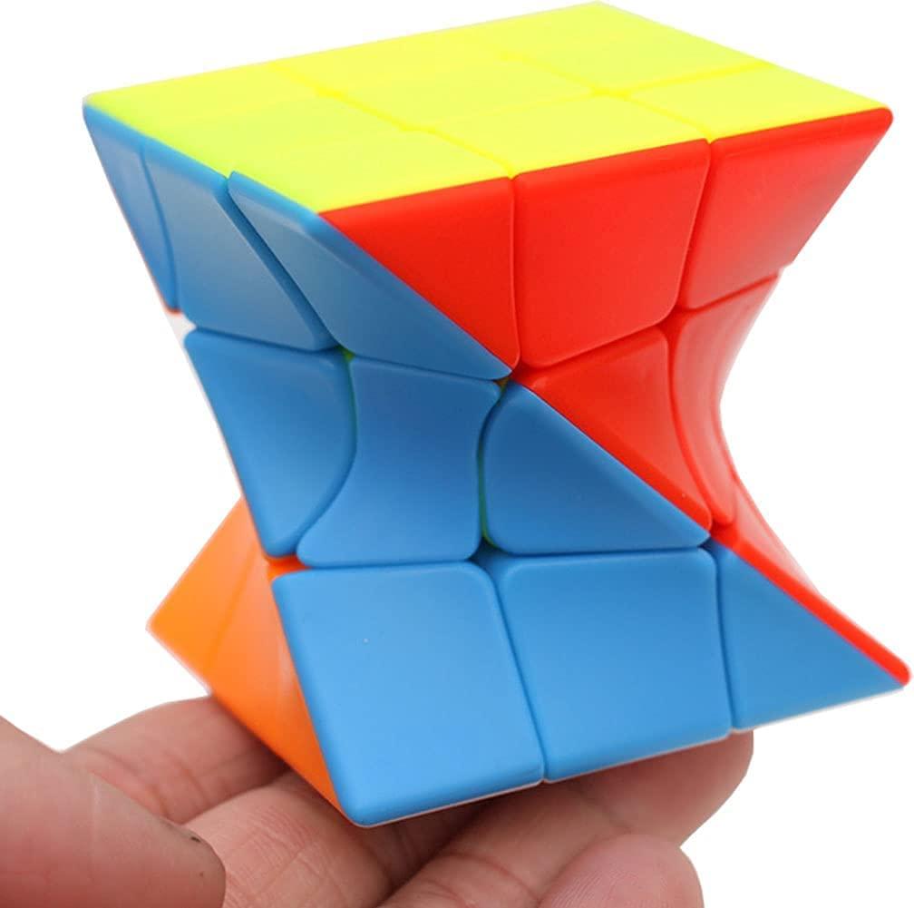 Cube Twist 3x3 Stickerelss Speed Cube Vivid Color Magic Puzzle Toys Puzzle Boxes(Twist 3rd Order)