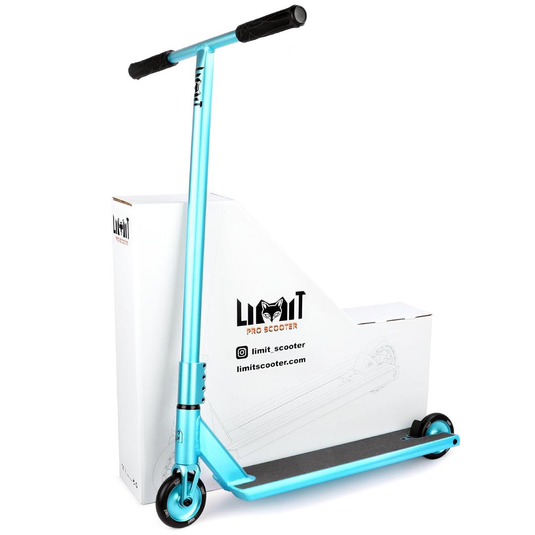 Limit LMT71AZ Pro Street Scooters with Boxed Ends Best Freestyle BMX Stunt Scooter Perfect for Tall Adults and Teens Intermediate or Advanced Trick Scooter Riders.