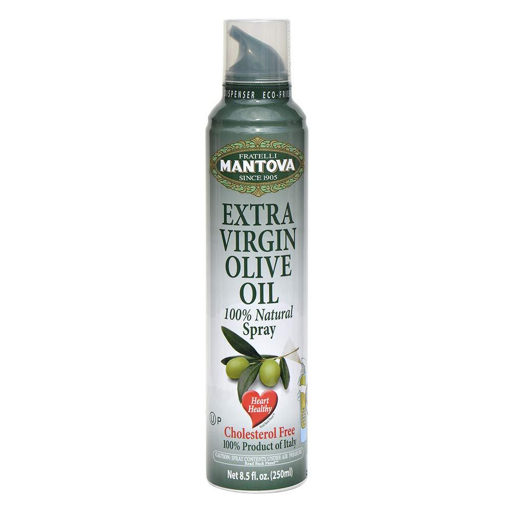 Mantova Extra Virgin Olive Oil Spray -Great for Salads & Cooking, 25.5 Oz, Pack Of 3