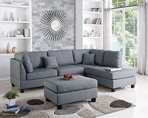 PoundexPoundex Upholstered Sofas/Sectionals/Armchairs, Grey