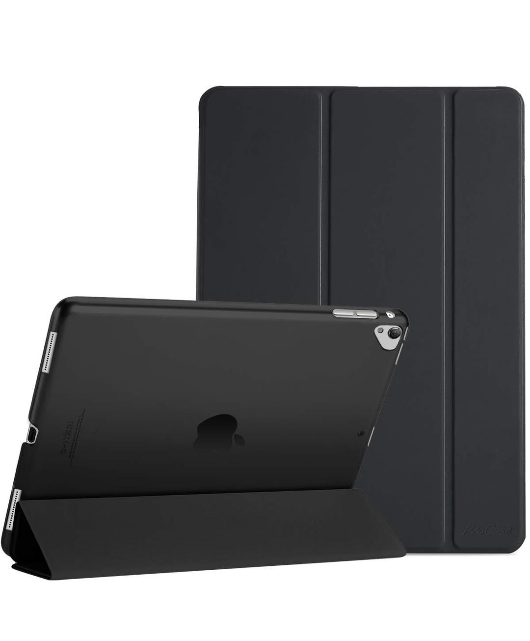 ProCase Smart Case for iPad Pro 12.9 1st and 2nd Generation (2015 and 2017 Model), Stand Cover Support Auto Sleep/Wake -Black