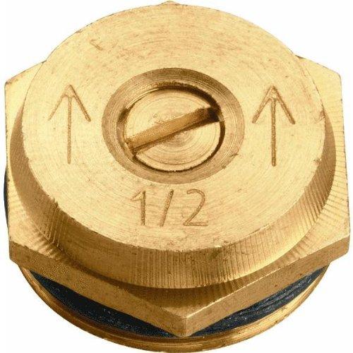 Orbit2pk 15' Radius Spray Half Pattern Brass Sprinkler Nozzle Male Thread