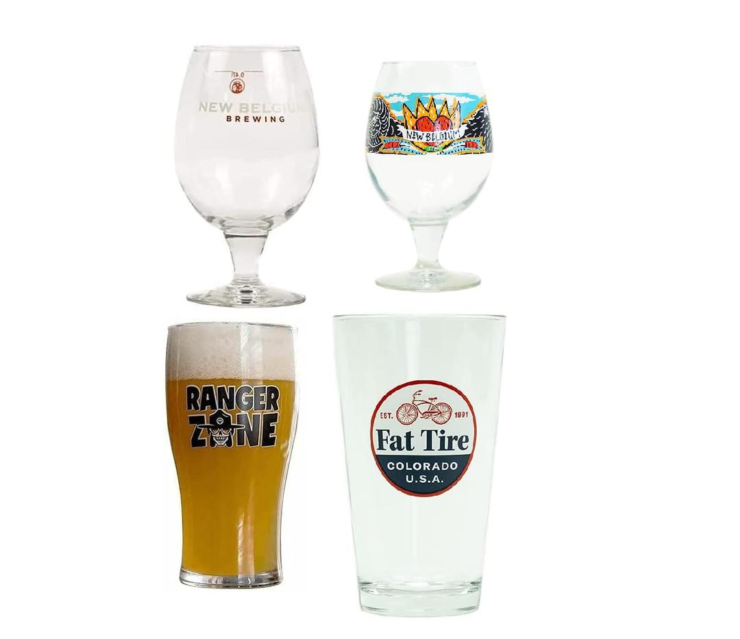 New Belgium Brewery 2020 Pint Glass Gift Set - Set of 4