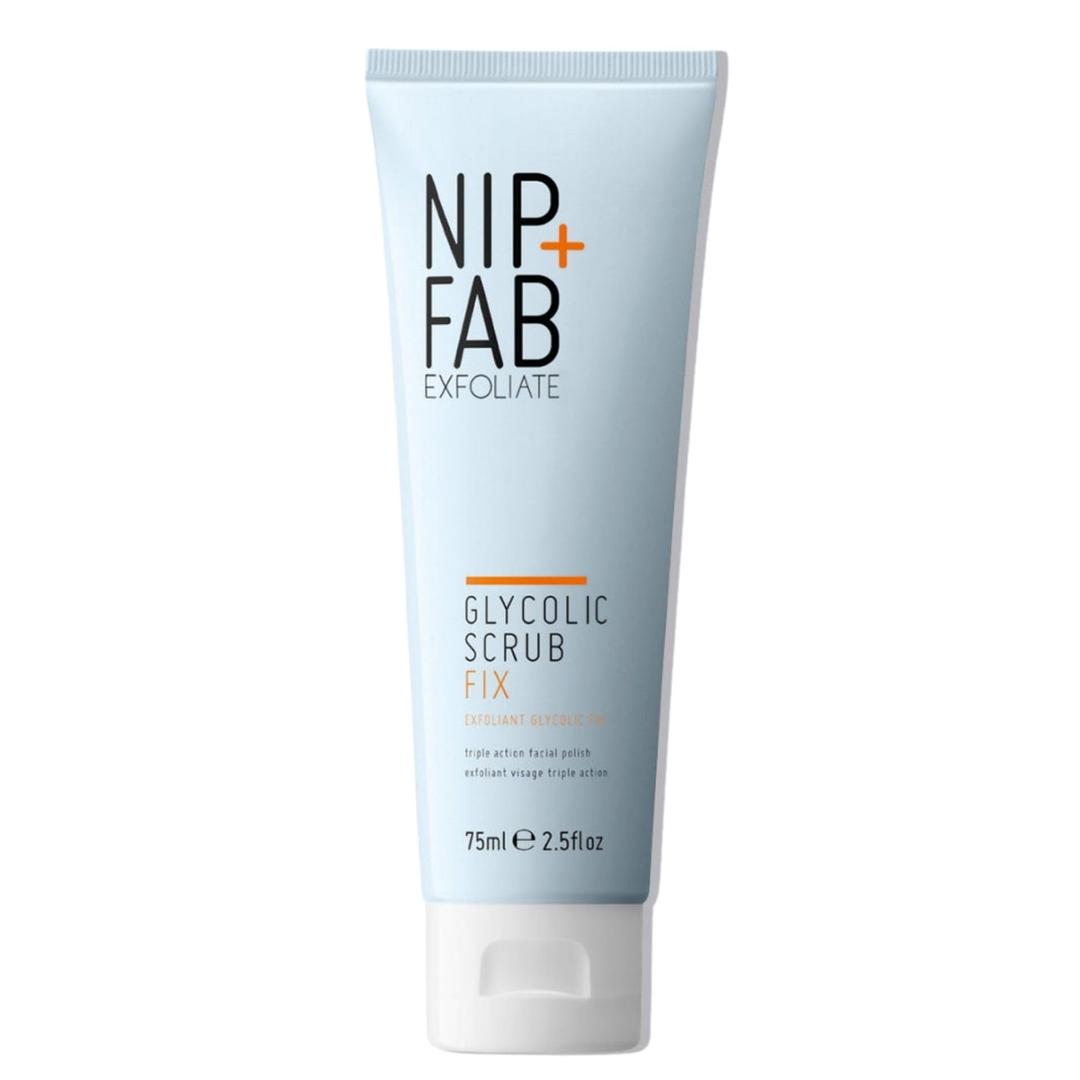 Nip + Fab Glycolic Acid Fix Face Scrub with Salicylic Acid, AHA/BHA Exfoliating Facial Cleanser Polish for Refining Pores Skin Brightening, 75 ml 2.5 fl oz