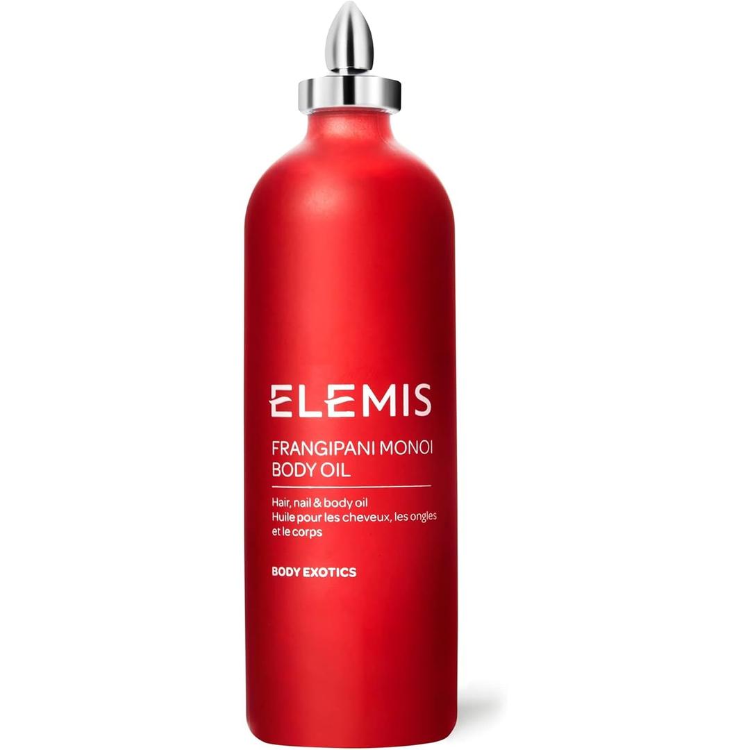 ELEMIS Frangipani Monoi Body Oil, 100ml – Luxurious, Ultra-Hydrating Body Oil, Deeply Nourish Condition & Soften Hair, Skin & Nails, Hydrating Face Oil for Dry Skin