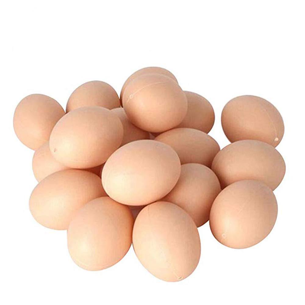 20 PCS Plastic Fake Eggs for DIY Easter Eggs, Painting and Realistic Egg