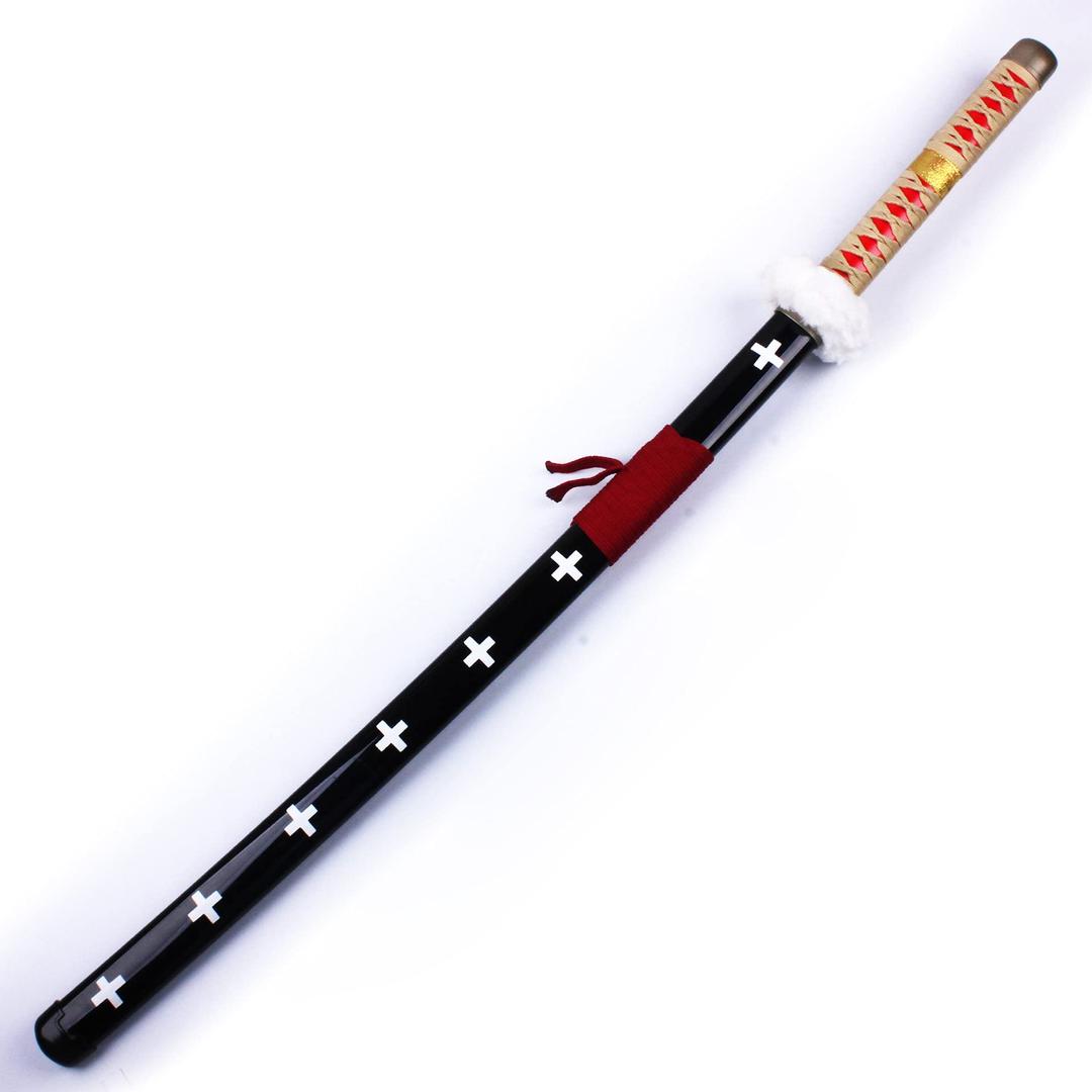 One Piece Handmade Sword - Lacquered Wood, Deluxe Table Stand for Katana ，Anime Fans' Collections.