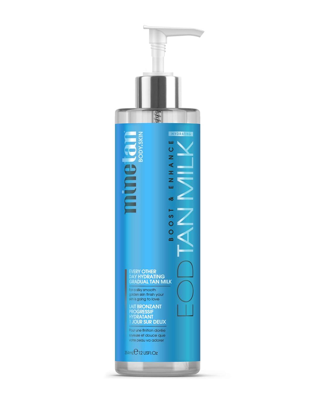 MINETAN BODY.SKIN Self Tanning Lotion - EOD Tan Milk, Intensely Hydrating For A Silky Smooth Golden Skin Finish - Gradual Self Tanner Lotion, Sunless Tanning Lotion, Sunless Tanner Lotion, 12 fl oz