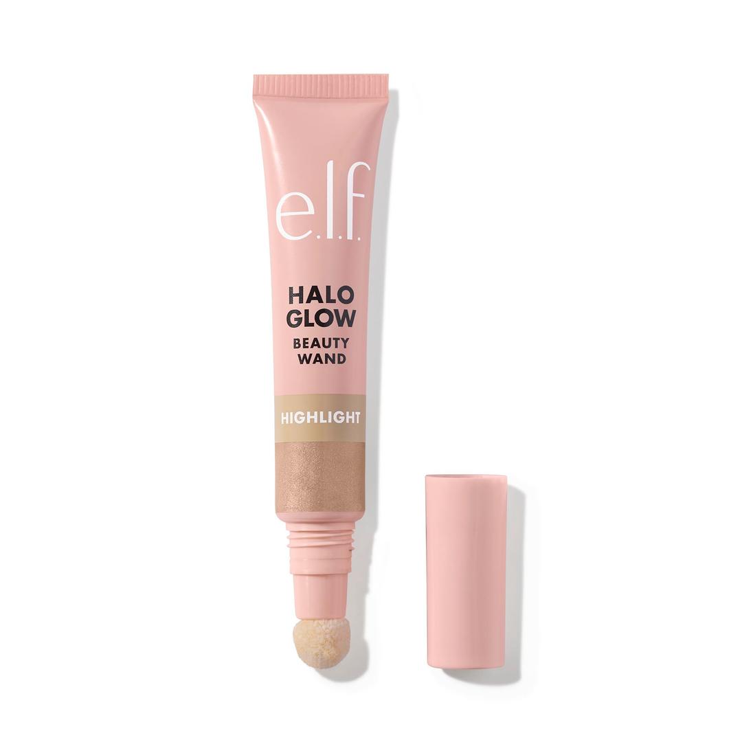 e.l.f. Halo Glow Highlight Beauty Wand, Liquid Highlighter Wand For Luminous, Glowing Skin, Buildable Formula, Vegan & Cruelty-free,Champagne Campaign