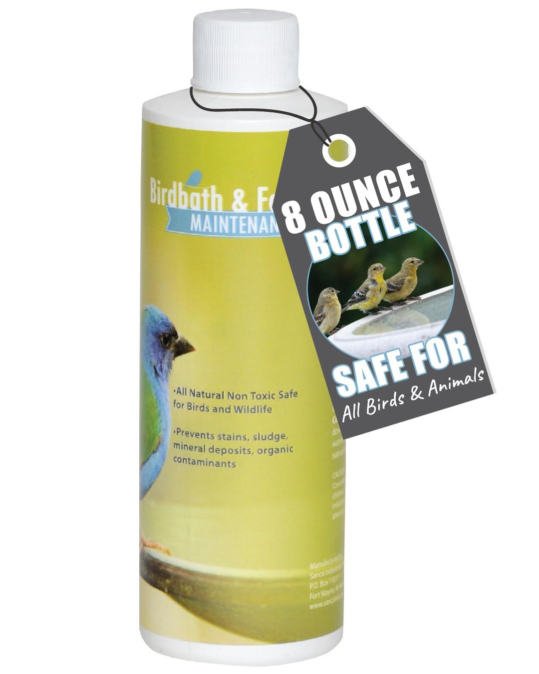 Sanco Industries 88002 Bird Bath & Fountain Maintenance, 8 oz, natural