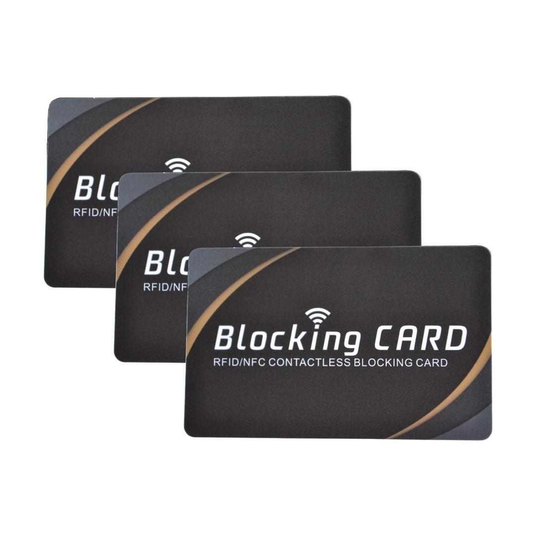 3 RFID Blocking Card|NFC Contactless Cards Protection|Fuss-free Protection for Entire Wallet Shield And Single Sleeves, Credit Card Holder, Identity Theft Prevention