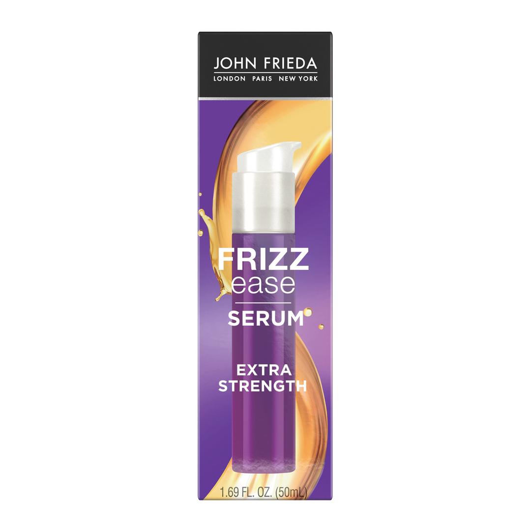 John Frieda Frizz Ease Extra Strength Hair Serum, Nourishing Hair Oil for Frizz Control, Heat Protectant with Argan & Coconut Oils, 1.69 fl oz