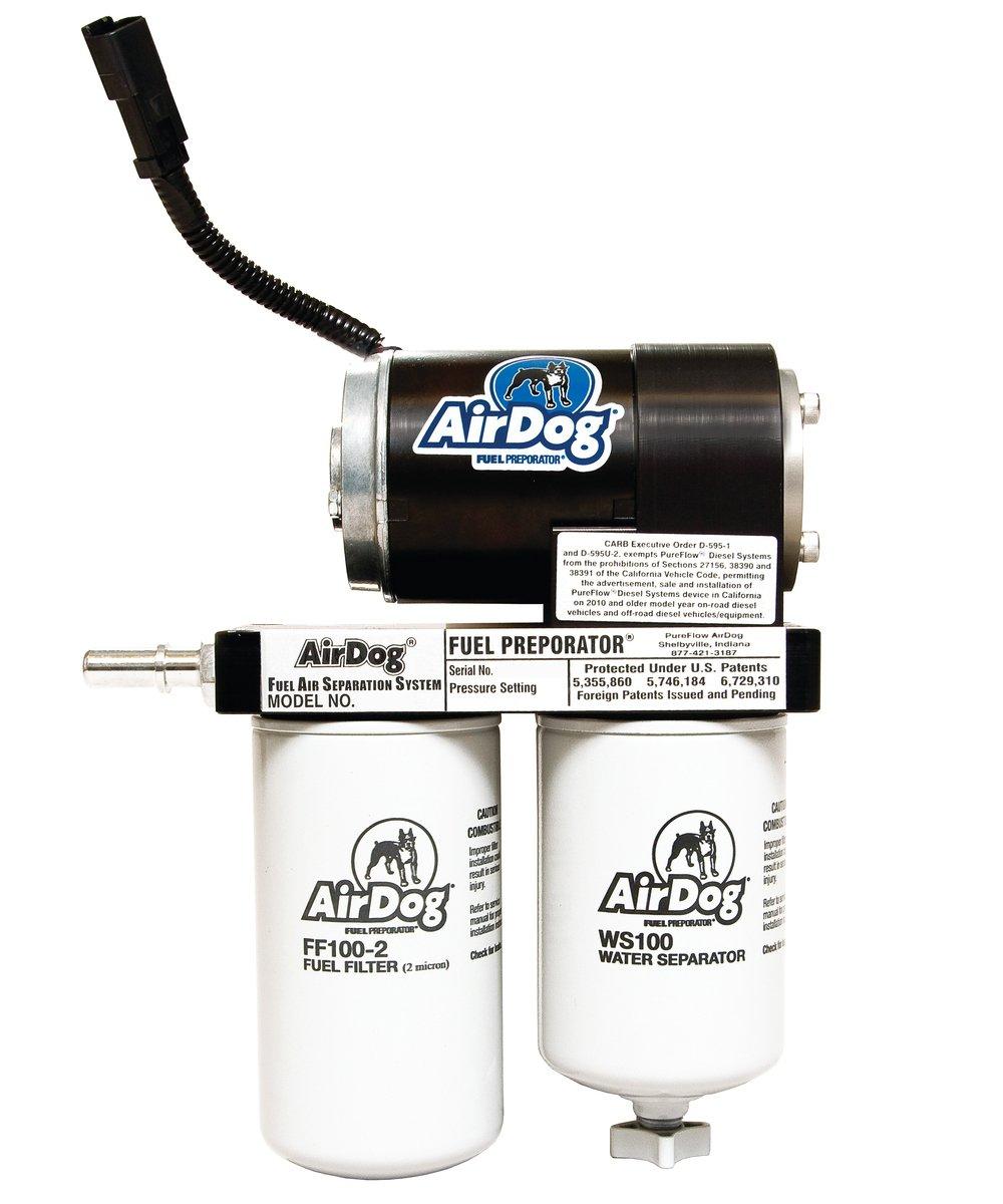 Airdog150 Gallons Per Hour (GPH) Flow Rate For 2001-2010 Chevrolet/GM Duramax Diesel With LB7, LLY, LBZ, & LMM Engines Preset At 8psi Single Piece Pump Body - No Drilling Required