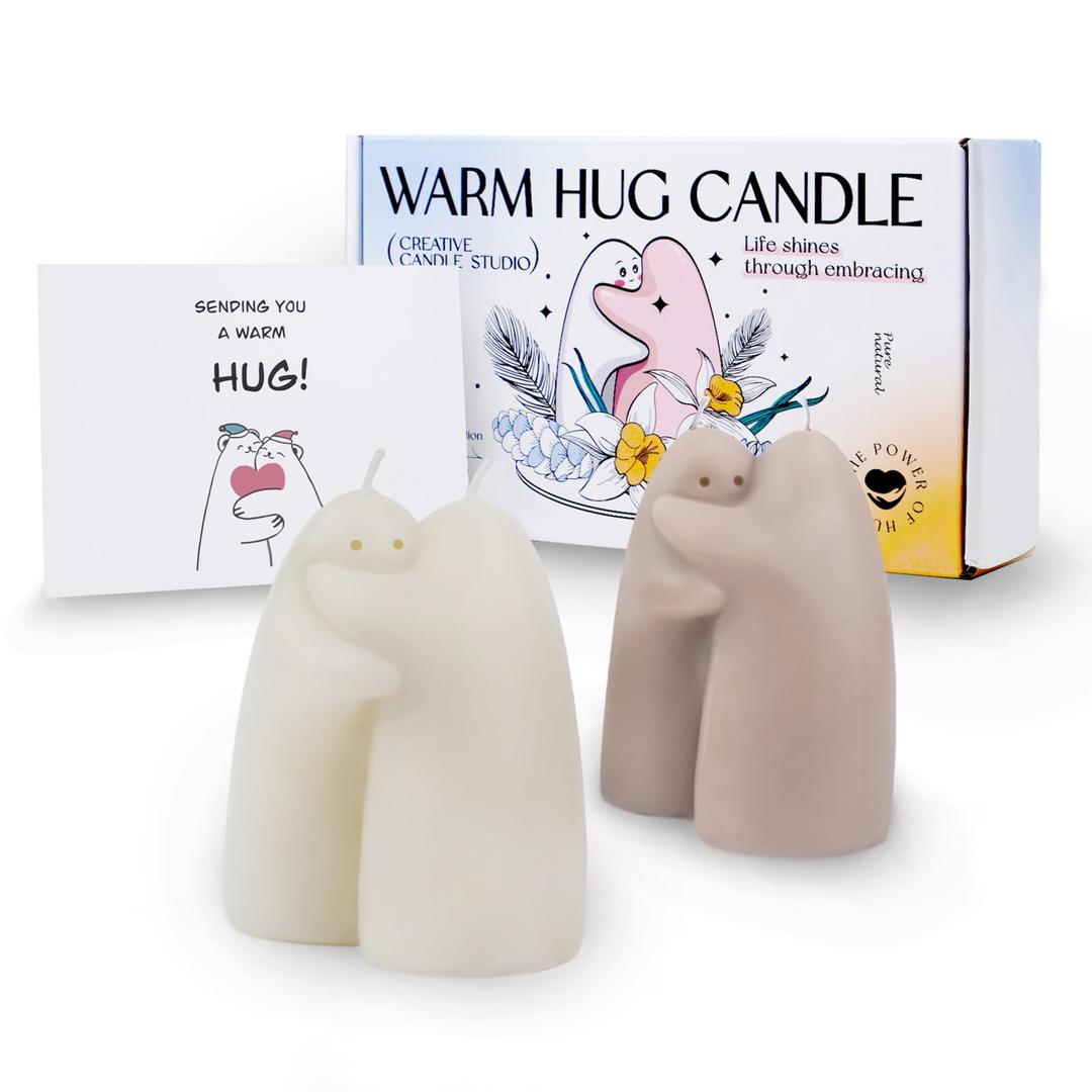 Hugging Candles Gifts for Women, Unique Gift for Best Friend, Thinking of You Gift Feel Better Cheer Up Get Well Soon Gifts for Women, Engagement Wedding Gifts for Sister Mothers Men Female Coworker