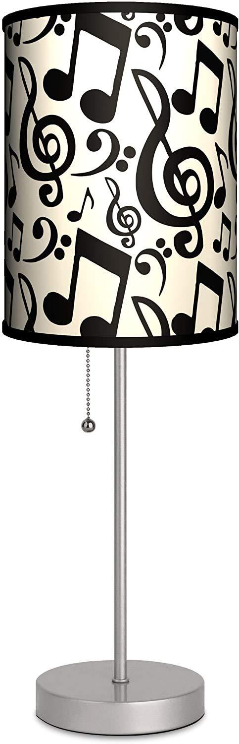 Music Notes Table Lamp Shade Light - Musical Lover Gifts for Teachers, Women, Dad, Teens