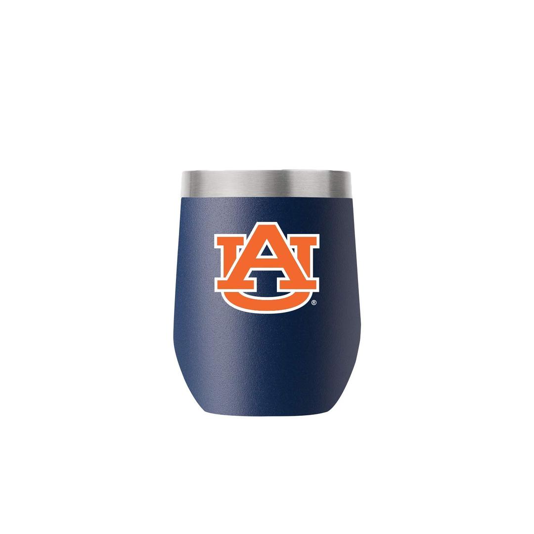 Auburn 12oz Stemless Tumbler - Officially Licensed, 18/8 Stainless Steel, Double-walled, Vacuum-insulated, UV LED Printed Logos, Sweatless, Stays Hot/Cold -