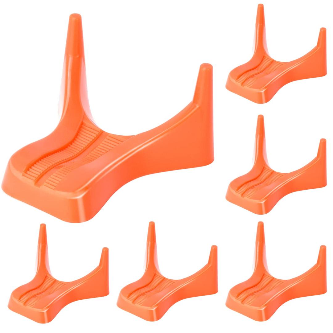 Eastgoing 6 Pcs Heavy-Duty Football Style Kicking Tee,Football Display Stand Compatible for All Ball Sizes,Football Kickoff Stand for Kickoff Practice Equipment