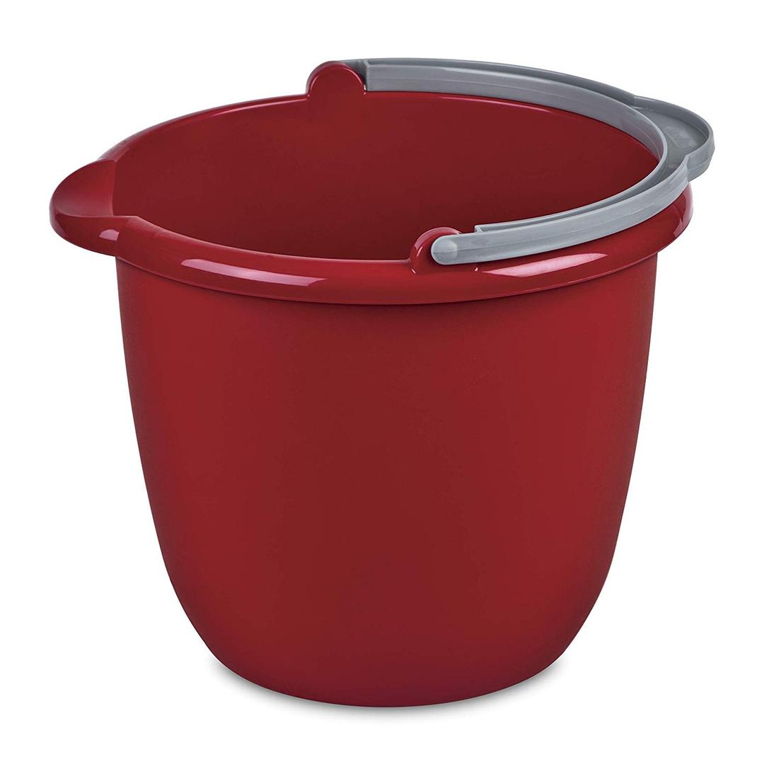 STERILITE 11205812 10QT RED Spout Pail, 10 quart