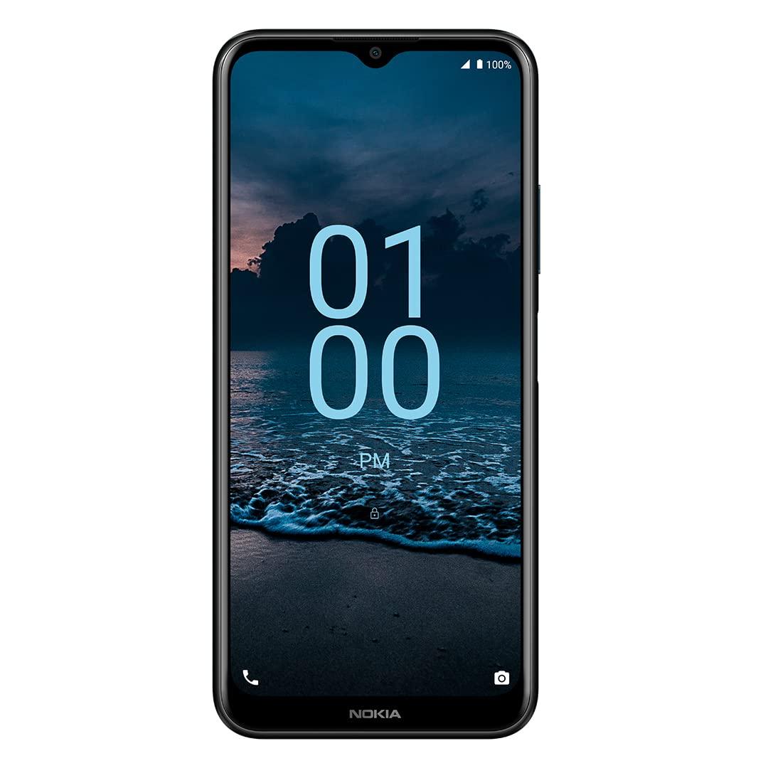 Nokia G100 | Verizon, T-Mobile, AT&T | Android 12 | Unlocked Smartphone | 2-Day Battery | US Version | 3/32GB | 6.52-Inch Screen | 13MP Triple Camera | Polar Night (Renewed)