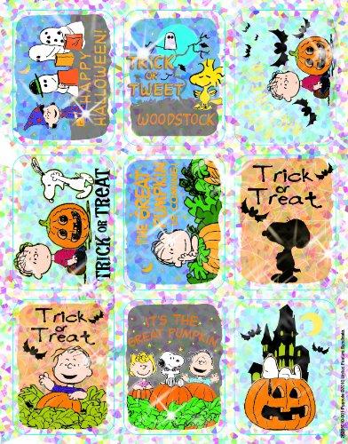 Eureka Classroom Supplies Peanuts Halloween Stickers, 18 pcs