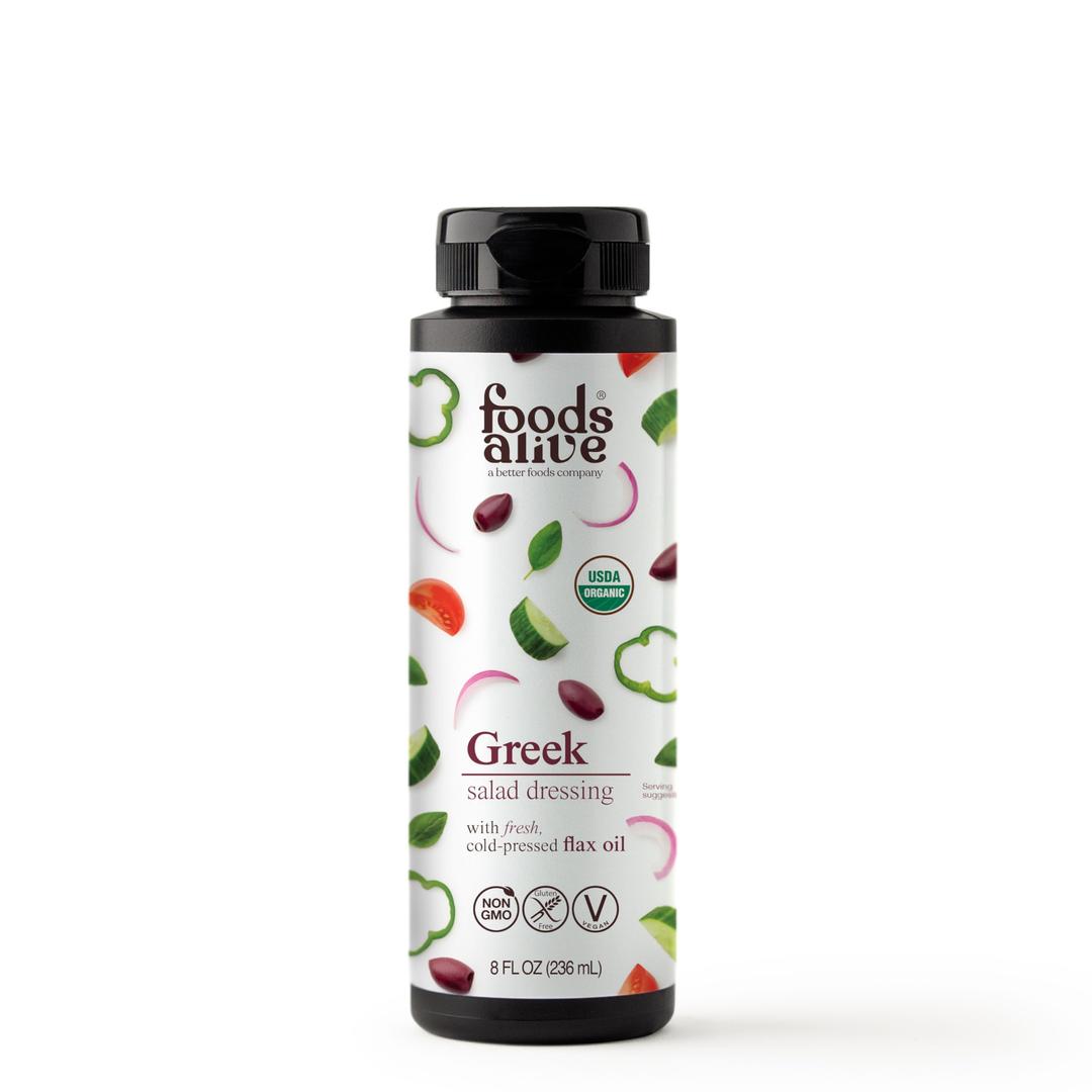 Foods Alive | Organic Greek Salad Dressing | 8 oz