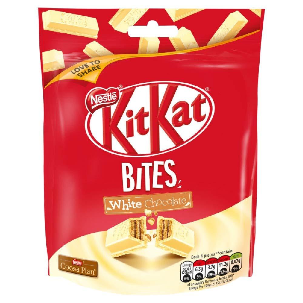 Nestle KITKAT Bites White Chocolate Sharing Bag, 10 x 104 g