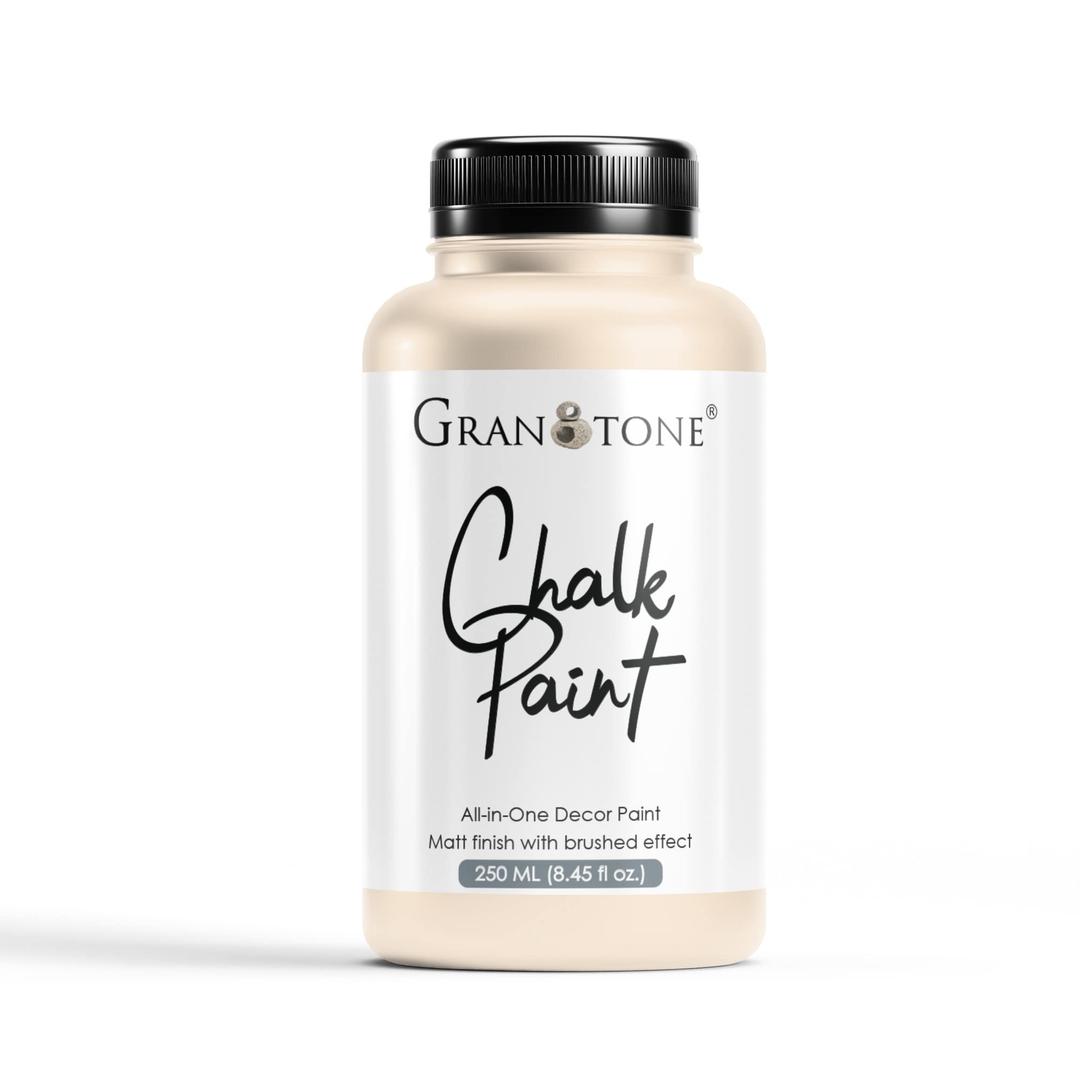 GRANOTONE Chalk Paint for Furniture, Matt-Finish Water-Based Acrylic Paint for Wood, Walls, Metal, Glass, Paper, Fabric Canvas, Maximum Coverage Chalk Paint for Kids & Adults, 250 Ml (DRIFT STONE)