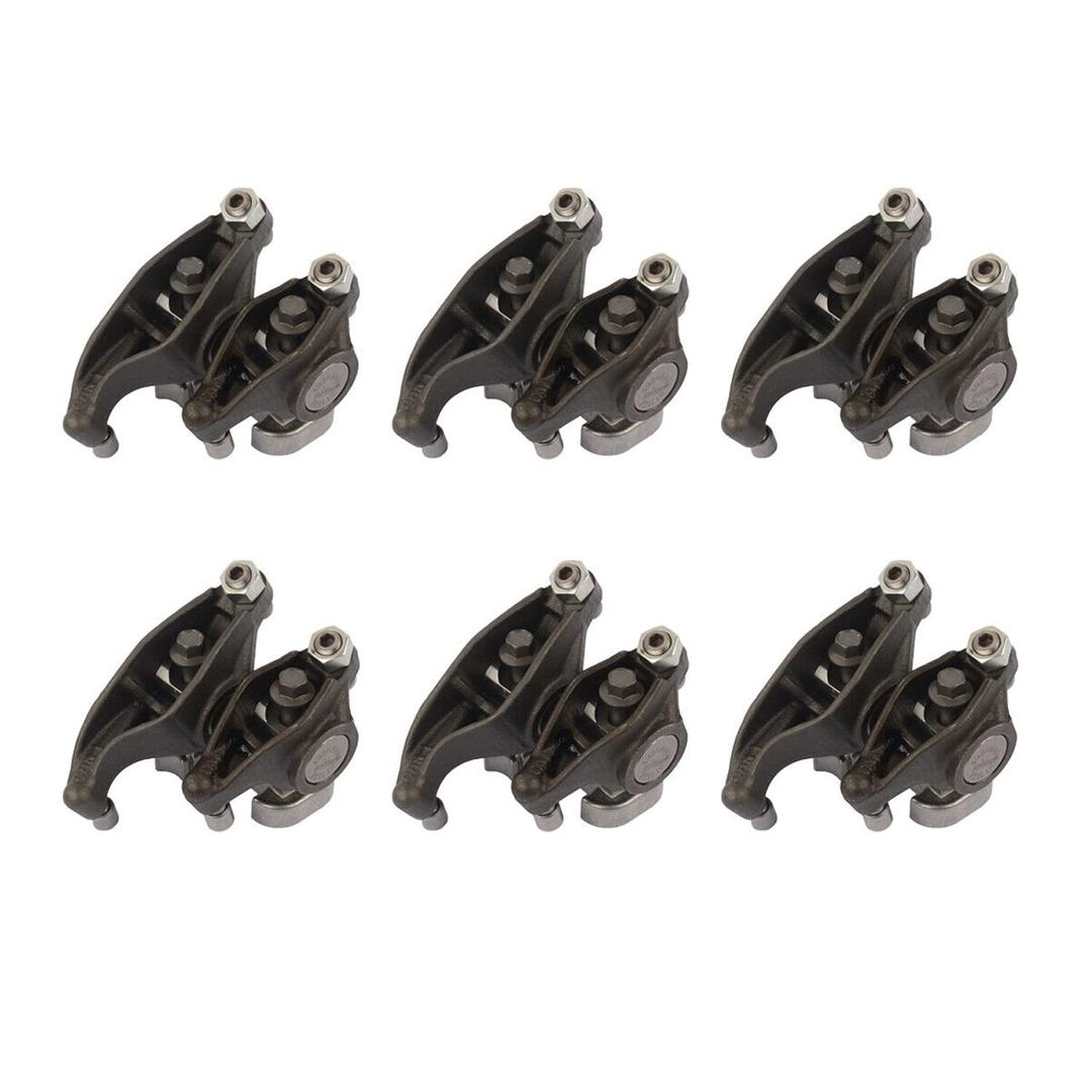 6pcs Rocker Lever Assembly Replacement for 1999-2018 Dodge Ram 2500 3500 5.9 6.7 Cummins Rocker Arms 4995602, 3941928, 4928698, 4995603, 4995605 Flynsu