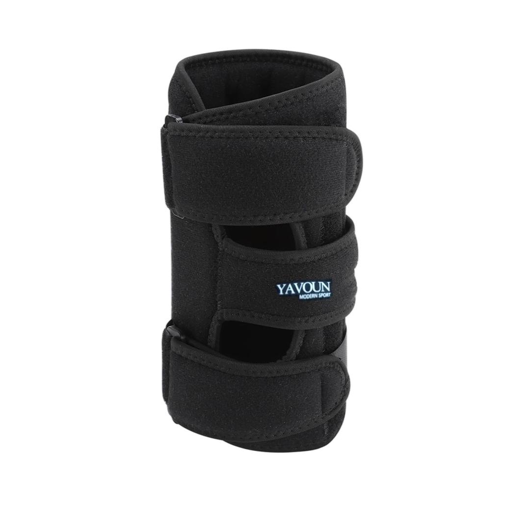 Elbow Brace, Night Elbow Splint for Sleeping, Adjustable Stabilizer with 4 Removable Splints for Cubital Tunnel Syndrome, Tendonitis, Ulnar Nerve, Men, Women (Black, 24 inch x 9 inch)