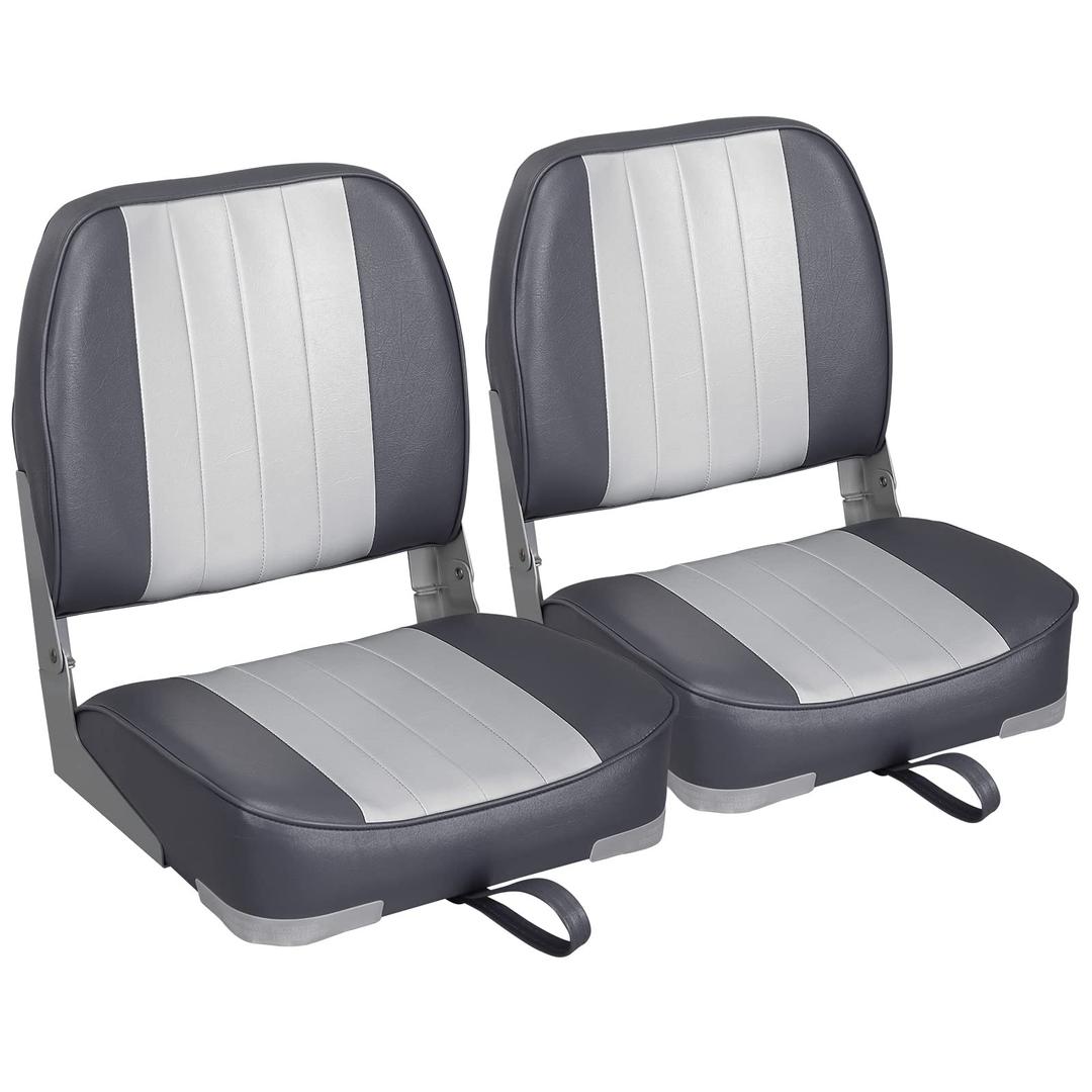 Leader Accessories A Pair of New Low Back Folding Boat Seats(2 seats)