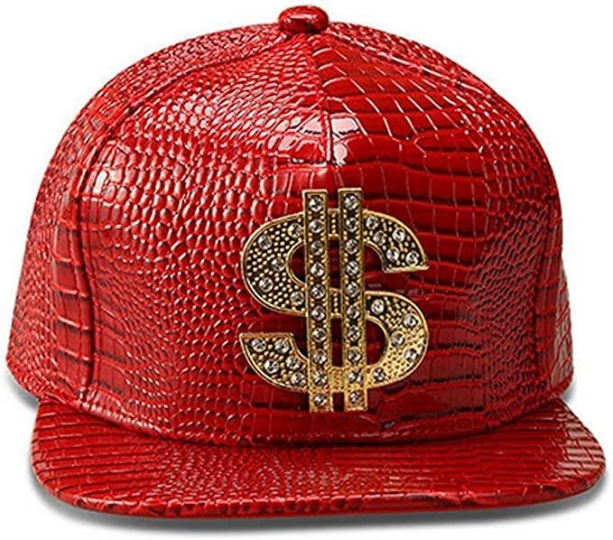 GenericHip Hop Hat,Flat-Brimmed Hat,Rock Cap,Adjustable Snapback Hat for Men and Women