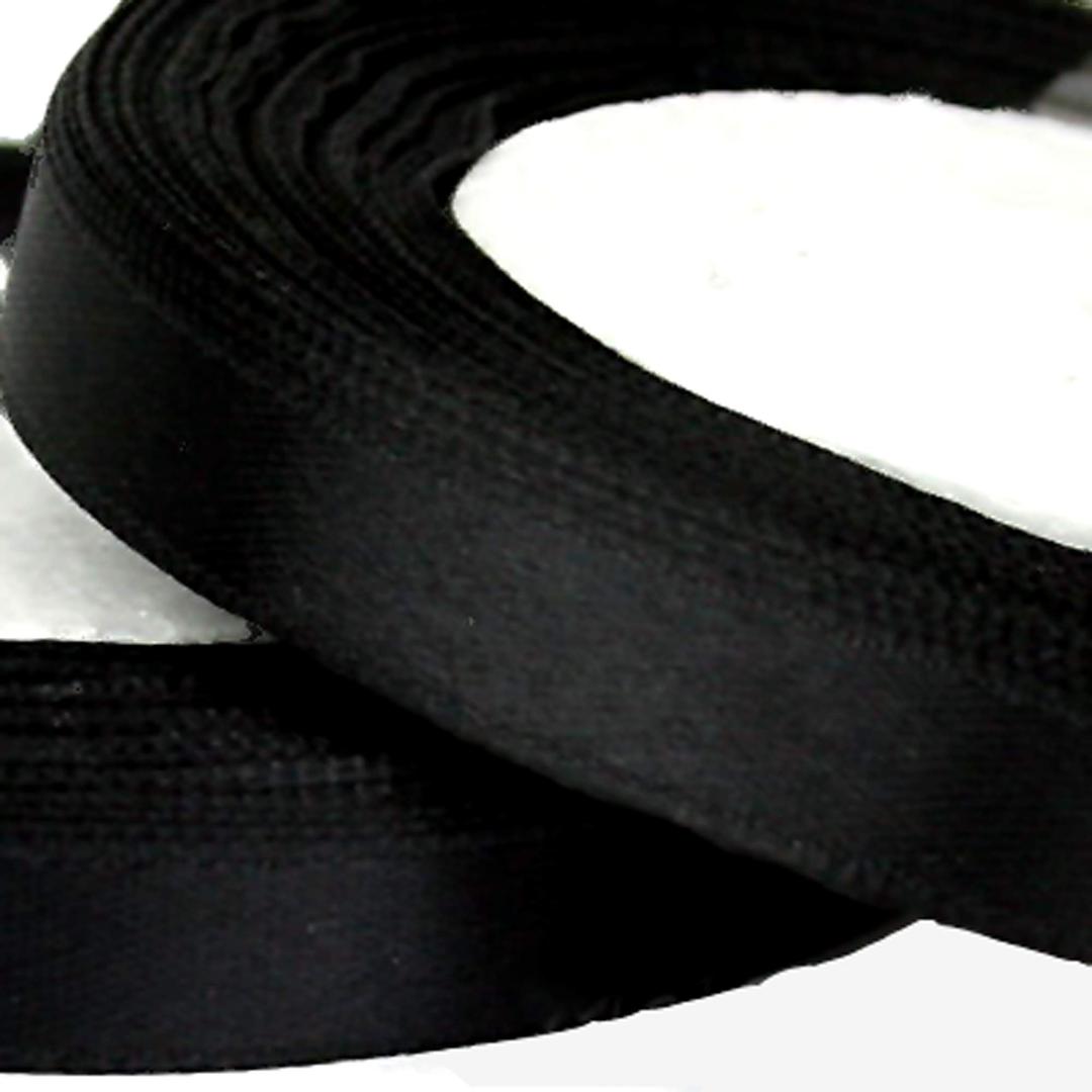 25 METRES X 10MM of Satin Ribbon for Wedding Favour / Craft / Gift WRAP/ Christmas (Black)