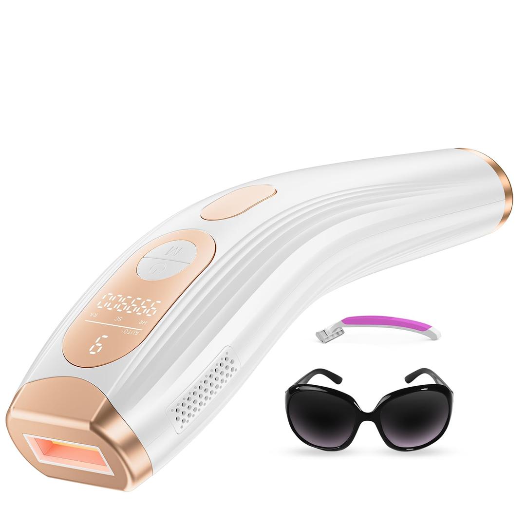 Laser Hair Removal, Laser IPL Hair Removal for Woman and Men Permanent, Hair Removal Device with 3.0 IPL Red Light Wave, Home Laser Hair Removal Device for Legs Armpits Back Bikini Body Use