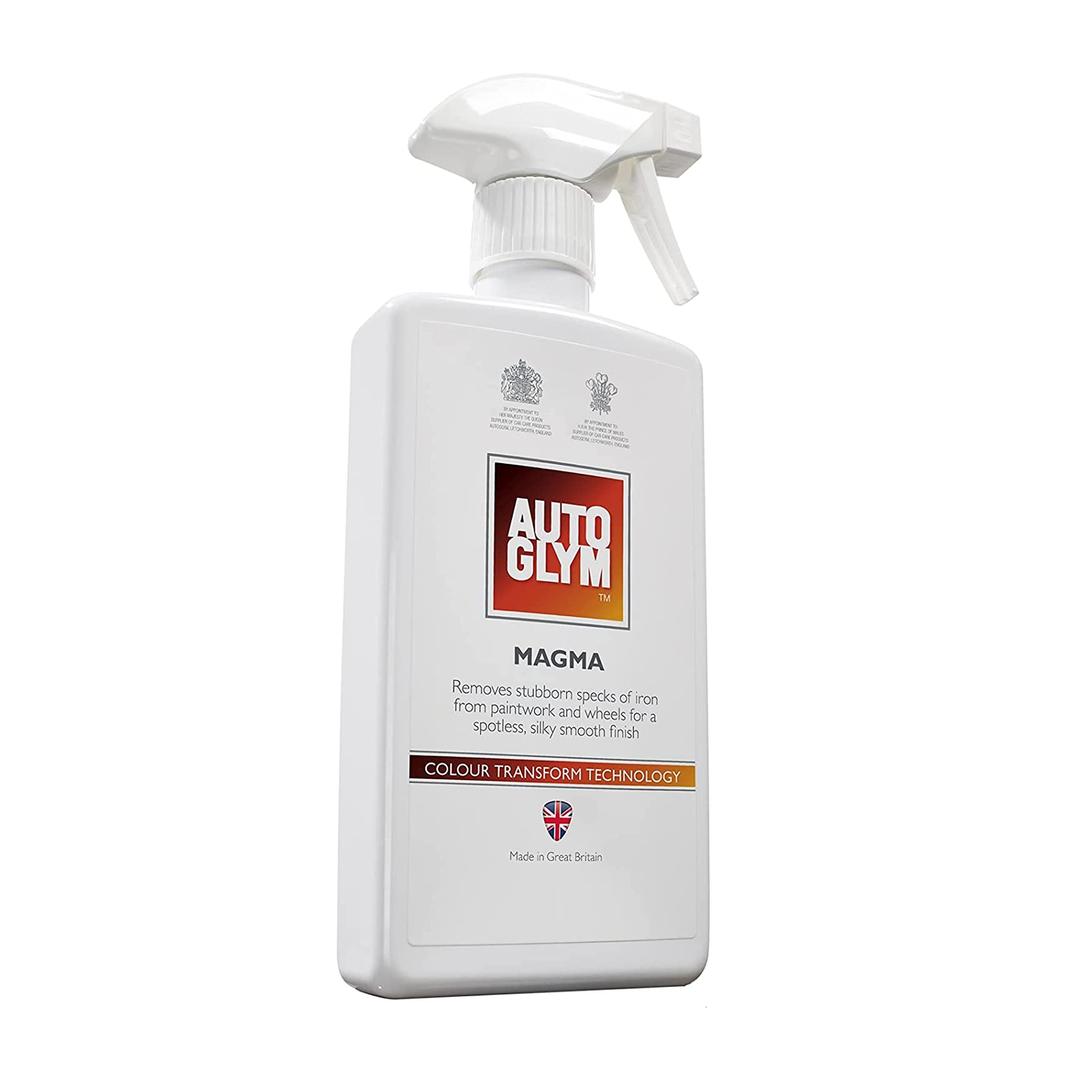 AutoglymMagma Liquid Clay, 500ml - Colour Transform Technology Fallout Remover, Removes Stubborn Iron Specks From Car Bodywork, Brake Discs, Car Wheel Cleaner, Red