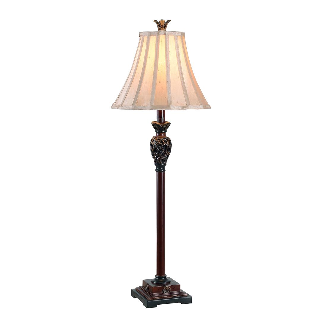 Kenroy Home20182GR Iron Lace Buffet Lamp with Golden Ruby Finish, Classic Style, 32" Height, 11" Width, 11" Depth