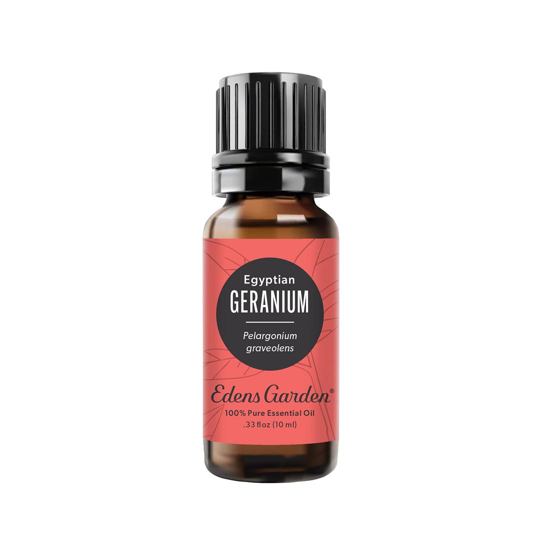 Edens Garden Geranium- Egyptian Essential Oil- 100% Pure Premium Grade, Undiluted, Natural, Therapeutic, Aromatherapy, The Best for Diffuser, Skin, Face, Hair 10 ml (.33 fl oz)