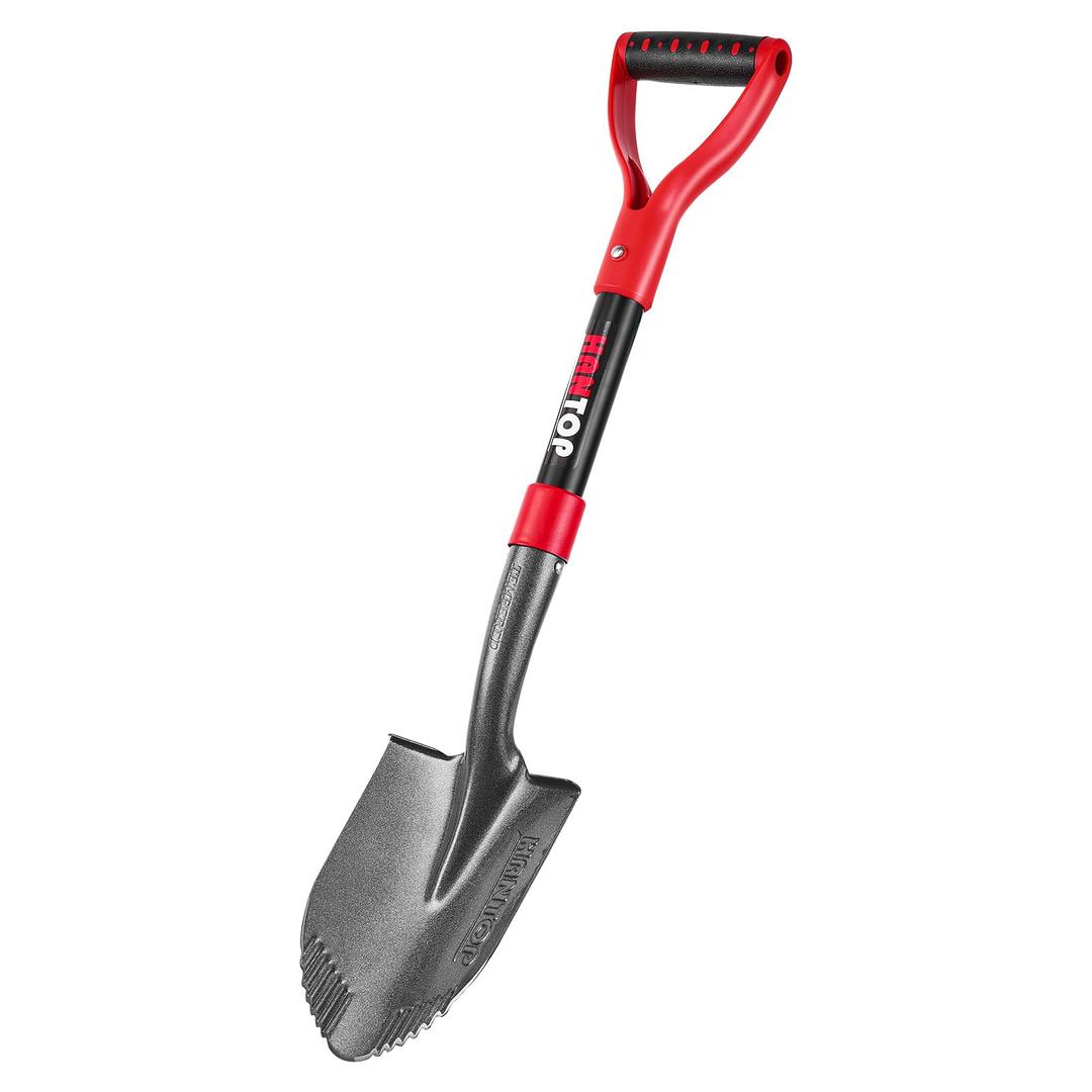 Small Shovel Garden Shovel for Digging Short Handled Round Shovel Survival Shovel for Car, 28 inches