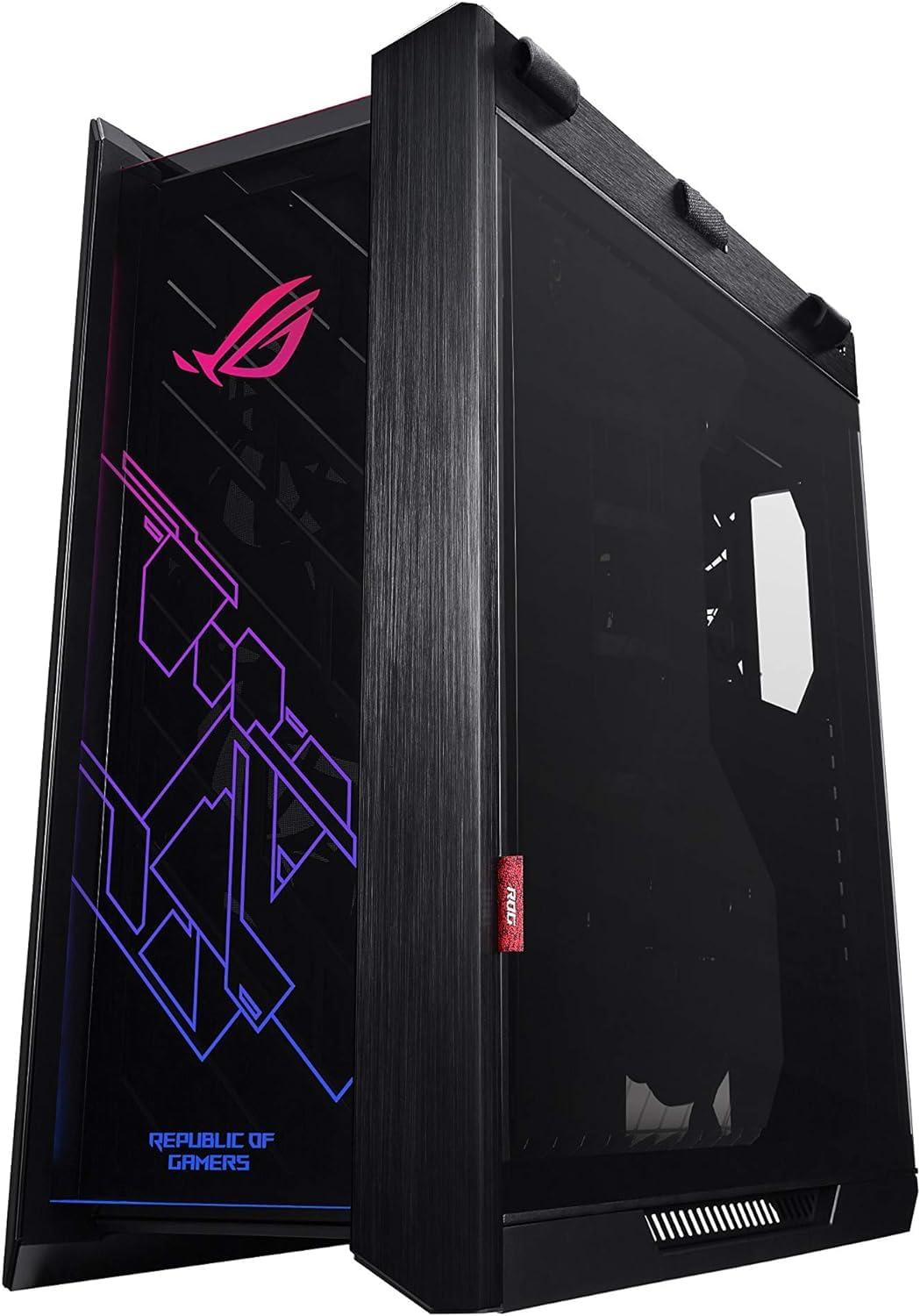 ASUS ROG Strix Helios RGB ATX/EATX Mid, Tower Gaming Case with Tempered Glass, Aluminium Frame, GPU Braces, 420 mm Radiator Support and Aura Sync, Black