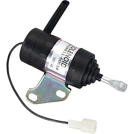 Notonmek Fuel Shut Off Solenoid 12V 16851-60014 16851-60012 052600-4531 Compatible with Kubota Tractor B7410D BX1500D BX1800D BX1830D BX1850D BX1860 BX2230D BX2350D BX2360 BX24D BX25 RTV900G