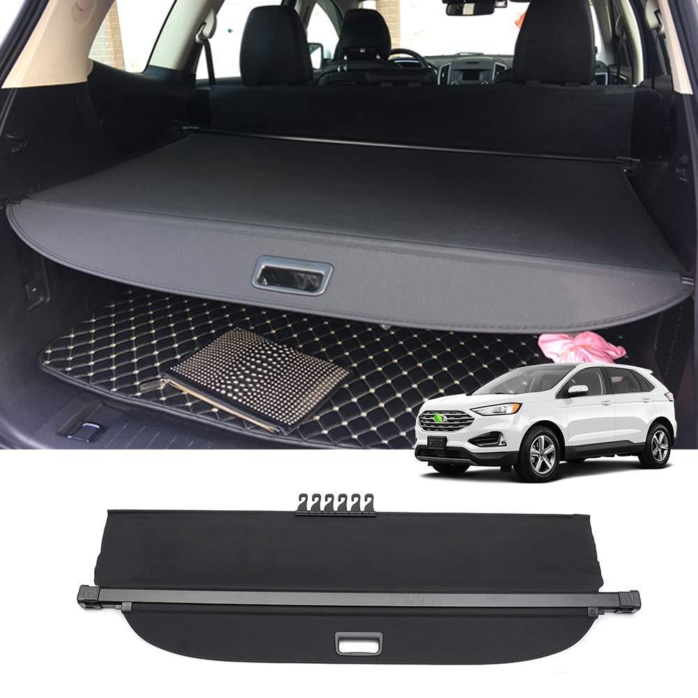 Powerty Cargo Cover for 2015-2022 2023 2024 Ford Edge Accessories Trunk Cover Retractable Trunk Shielding Shade Cargo Luggage Cover No Gap