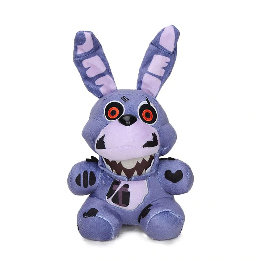 F.NAF Plushies - 5 Nights Freddy's Plush: Nightmare Chica, Nightmare Bonnie , Mangle Foxy, Twisted Ones Plushy, Golden Freddy Plush-Kid's Toy-Stuffed Animal- Nightmare Plush (Twisted Ones Bonnie)