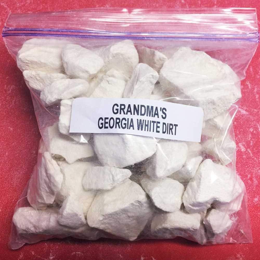 Grandma's White Dirt of Georgia Kaolin Clay Chunks