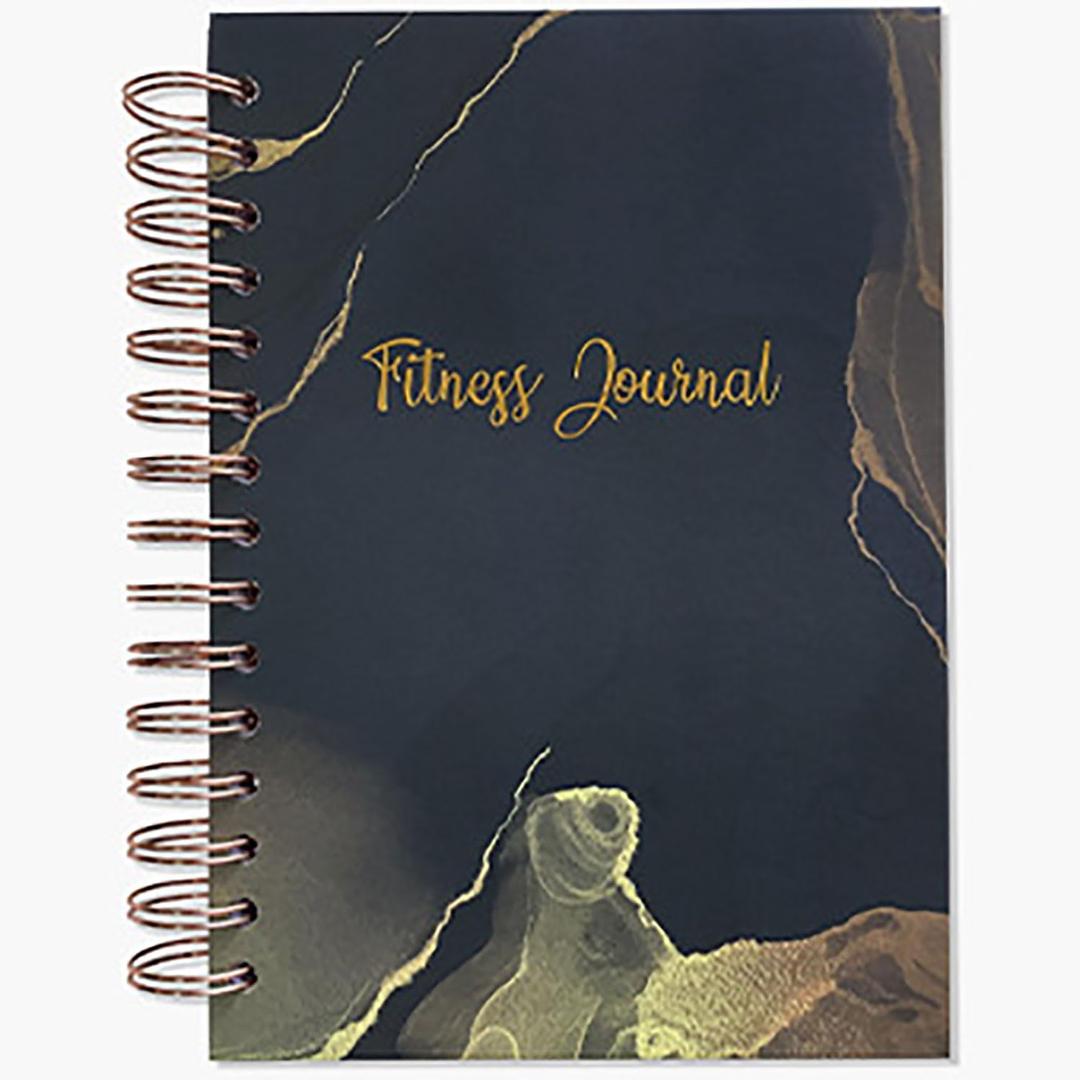 Funito Hardcover Fitness Journal Workout Planner for Men & Women - A5 Sturdy Workout Log Book to Track Gym & Home Workouts